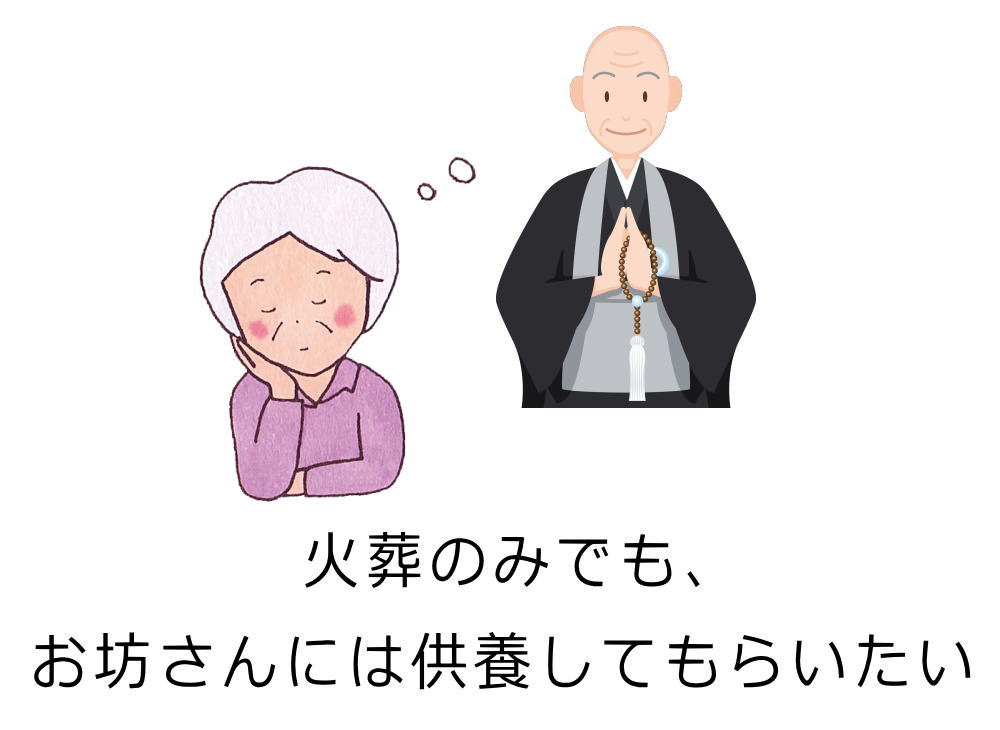 火葬のみでもお坊さんには供養してもらいたい